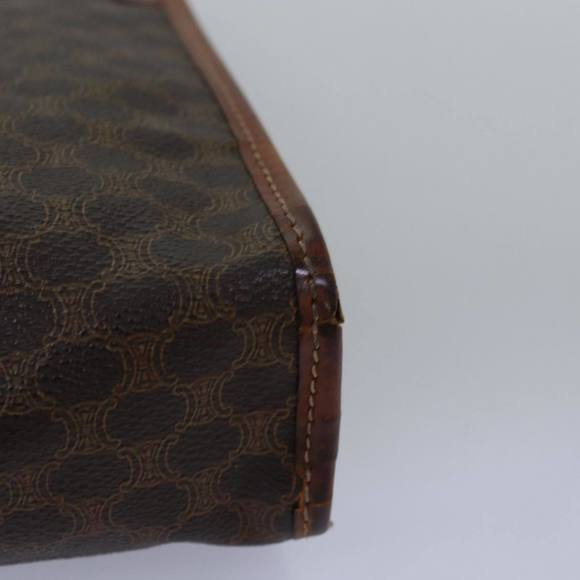 CELINE Macadam Canvas Clutch Bag PVC Brown Auth bs14884 - Picture 14 of 16